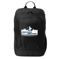 When In Doubt Throttle Out Snowmobiling City Backpack