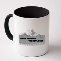 When In Doubt Throttle Out Snowmobiling Mug