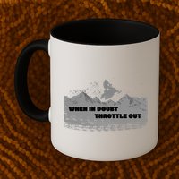 When In Doubt Throttle Out Snowmobiling Mug
