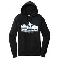 When In Doubt Throttle Out Snowmobiling Women's Pullover Hoodie