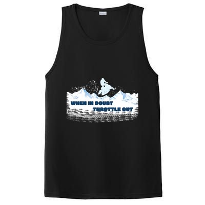 When In Doubt Throttle Out Snowmobiling PosiCharge Competitor Tank