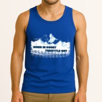 When In Doubt Throttle Out Snowmobiling Tank Top