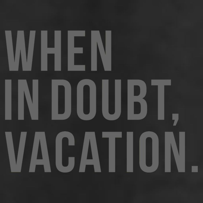 When in Doubt, Vacation Funny Cool Comfort Performance Bucket Hat
