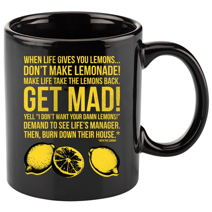 When Life Gives You Lemons 11oz C Handle Ceramic Mug