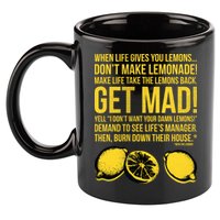 When Life Gives You Lemons 11oz C Handle Ceramic Mug