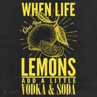 When Life Gives You Lemons Add Vodka and Soda Adult Drive Performance Visor