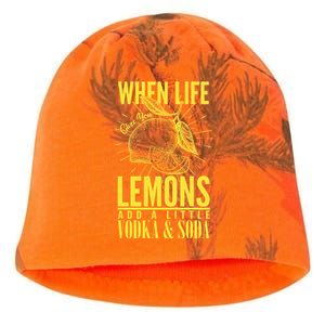 When Life Gives You Lemons Add Vodka and Soda Kati - Camo Knit Beanie