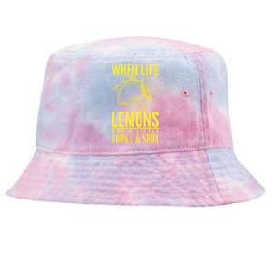 When Life Gives You Lemons Add Vodka and Soda Tie-Dyed Bucket Hat