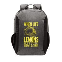 When Life Gives You Lemons Add Vodka and Soda Vector Backpack