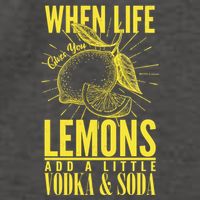When Life Gives You Lemons Add Vodka and Soda Vector Backpack
