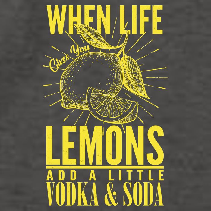 When Life Gives You Lemons Add Vodka and Soda Vector Backpack