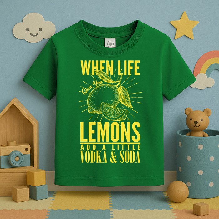 When Life Gives You Lemons Add Vodka and Soda Toddler T-Shirt