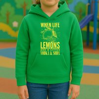 When Life Gives You Lemons Add Vodka and Soda Kids Hoodie