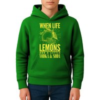 When Life Gives You Lemons Add Vodka and Soda Kids Hoodie