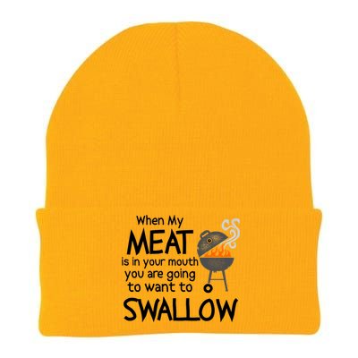 When My Meat Is In Your Mouth You Want To Swallow Knit Cap Winter Beanie