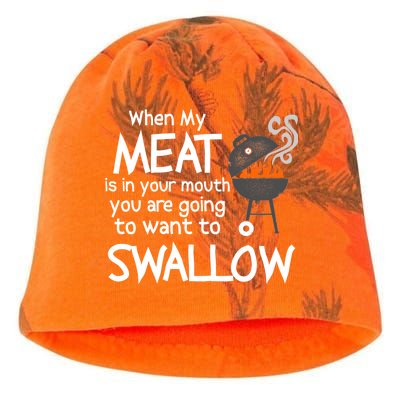 When My Meat Is In Your Mouth You Want To Swallow Kati - Camo Knit Beanie