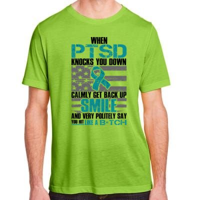 When PTSD Knock You Down Adult ChromaSoft Performance T-Shirt