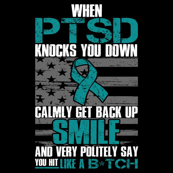 When PTSD Knock You Down Sustainable Bucket Hat