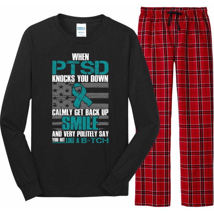 When PTSD Knock You Down Long Sleeve Pajama Set