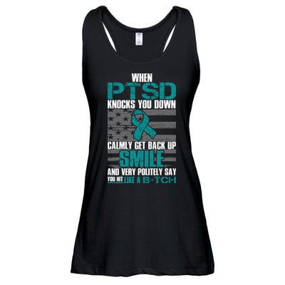 When PTSD Knock You Down Ladies Essential Flowy Tank