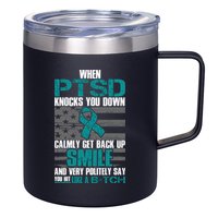 When PTSD Knock You Down 12oz Stainless Steel Coffee Mug