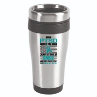 When PTSD Knock You Down 16oz Travel Tumbler