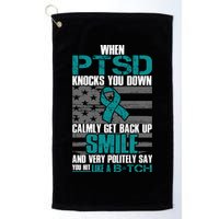 When PTSD Knock You Down Golf Towel