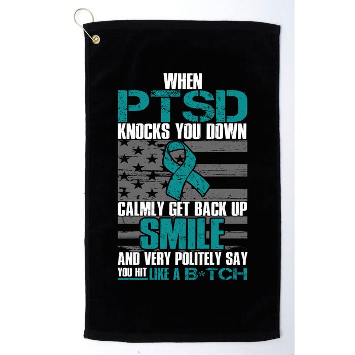 When PTSD Knock You Down Golf Towel