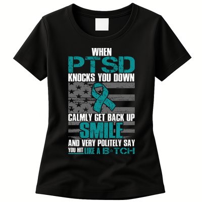 When PTSD Knock You Down Womens T-Shirt