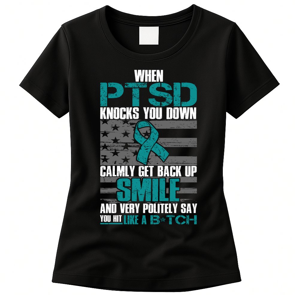 When PTSD Knock You Down Womens T-Shirt