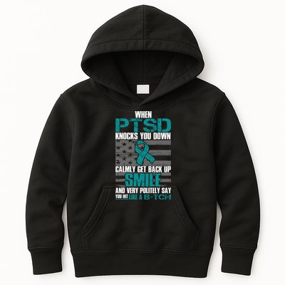 When PTSD Knock You Down Kids Hoodie