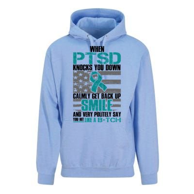 When PTSD Knock You Down Unisex Surf Hoodie