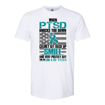 When PTSD Knock You Down Softstyle CVC T-Shirt