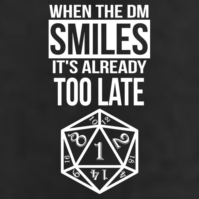 When The DM Smiles It's Already Too Late Garment-Dyed Fleece Hoodie