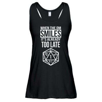 When The DM Smiles It's Already Too Late Ladies Essential Flowy Tank
