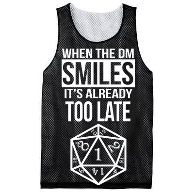 When The DM Smiles It's Already Too Late Mesh Reversible Basketball Jersey Tank