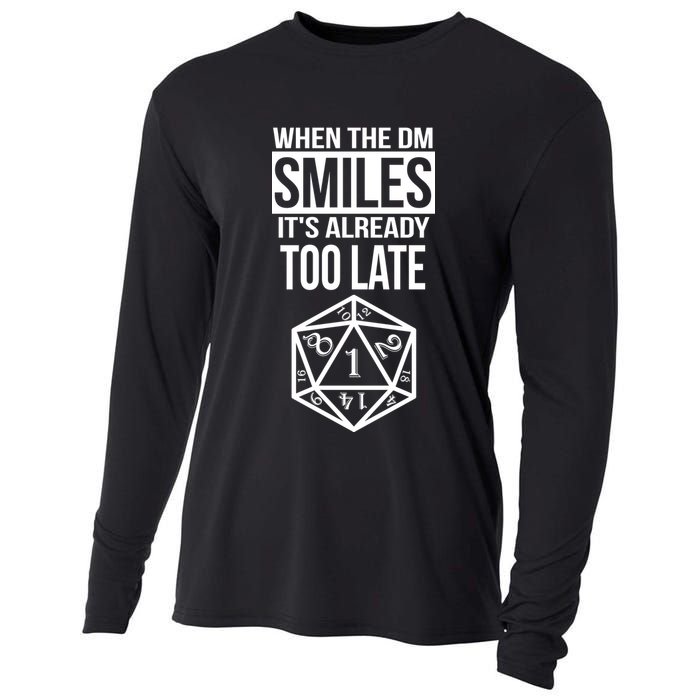 When The DM Smiles It's Already Too Late Cooling Performance Long Sleeve Crew
