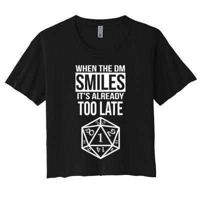 When The DM Smiles It's Already Too Late Crop Top