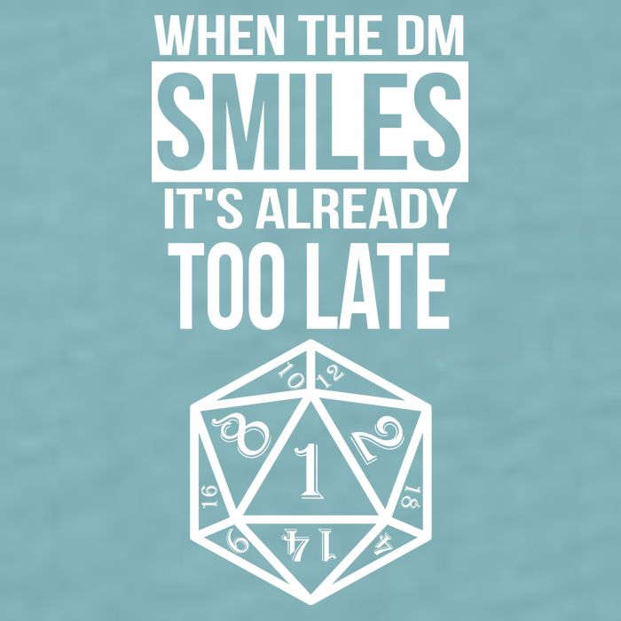 When The DM Smiles It's Already Too Late Sueded Cloud Jersey T-Shirt