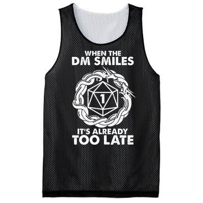 When The DM Smiles It's Already Too Late DND Mesh Reversible Basketball Jersey Tank