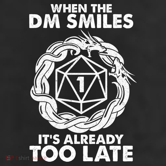 When The DM Smiles It's Already Too Late DND Tumbler