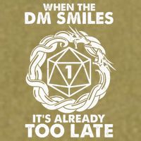 When The DM Smiles It's Already Too Late DND Garment-Dyed Women's Muscle Tee