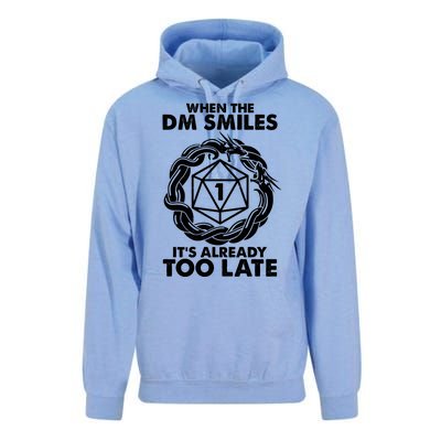 When The DM Smiles It's Already Too Late DND Unisex Surf Hoodie