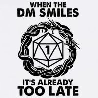 When The DM Smiles It's Already Too Late DND Garment-Dyed Sweatshirt