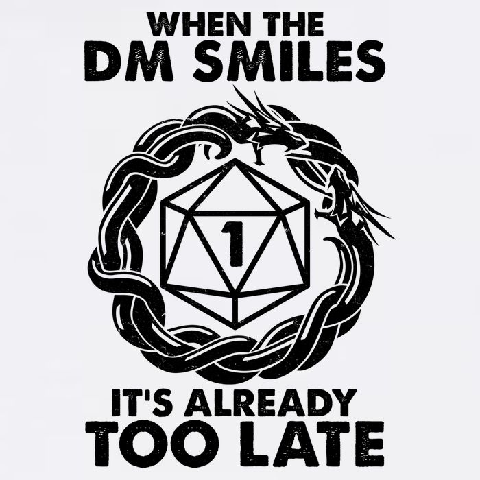When The DM Smiles It's Already Too Late DND Garment-Dyed Sweatshirt
