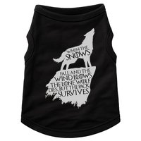 When The Snows Fall The Lone Wolf Dies, But the Pack Survives Doggie Tank