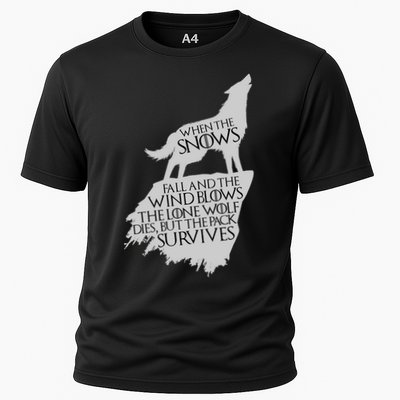 When The Snows Fall The Lone Wolf Dies, But the Pack Survives Performance Shirt