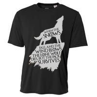 When The Snows Fall The Lone Wolf Dies, But the Pack Survives Cooling Performance Crew T-Shirt