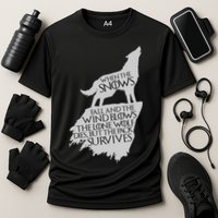 When The Snows Fall The Lone Wolf Dies, But the Pack Survives Cooling Performance Crew T-Shirt