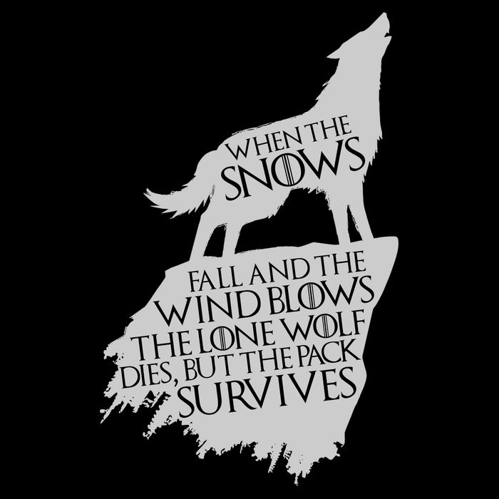 When The Snows Fall The Lone Wolf Dies, But the Pack Survives Cooling Performance Crew T-Shirt